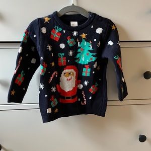 H&M Kids Navy Christmas Sweater